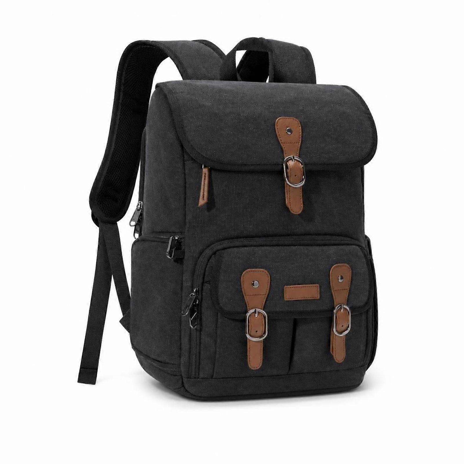 Camera Bag Backpack Canvas Laptop Camera Backpack Padded