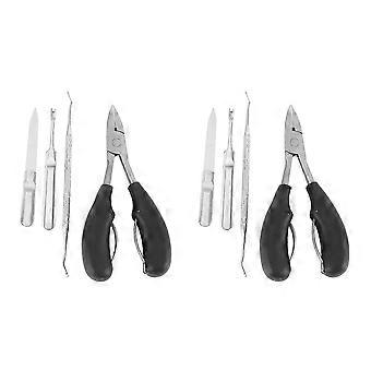 8 Pcs Toenail Clippers, Thick & Ingrown Toe Nail Clippers compatible with Men & Seniors, Pedicure Clippers Toenail Cutters
