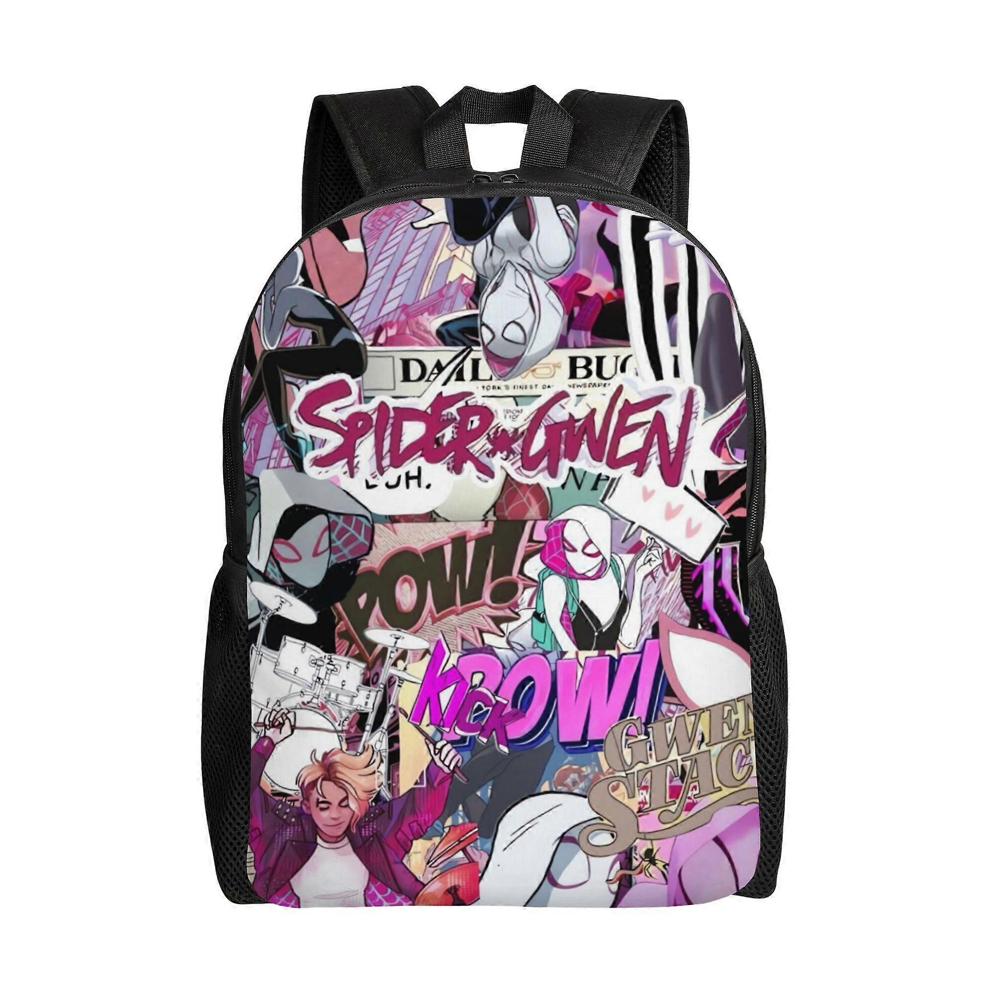 S-Spider-Gwen Unkompliziertes Rucksackdesign mit einer Lage – perfekt für alle, die einen leichten und unkomplizierten Alltagsrucksack bevorzugen – Eazqw