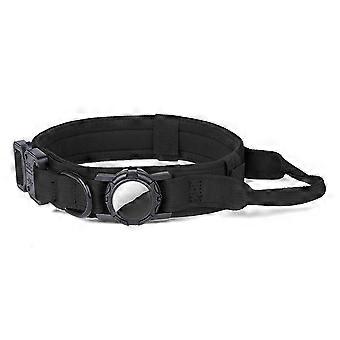 Size XL Tactical Dog Collar Compatible For Apple AirTag Nylon Double Layer Padded Waterproof Quick Release Buckle