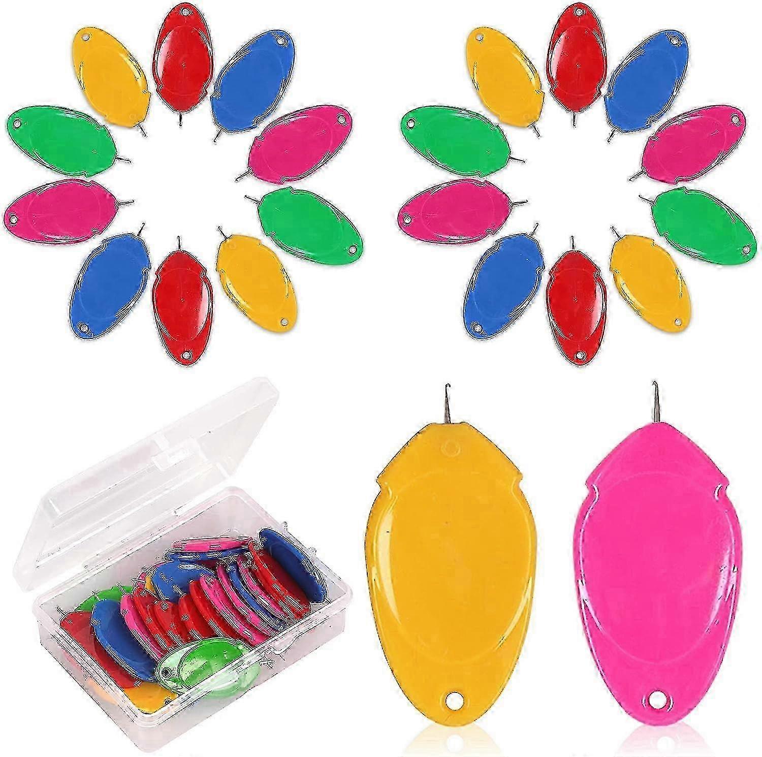 32-Piece Plastic Needle Threader Set for Hand Sewing and Craft Projects