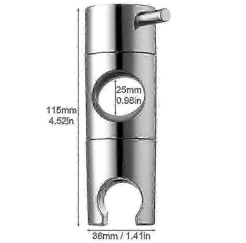 Shower Head Bracket, Shower Head Holders Replacement Shower Riser Rail (size:19mm)