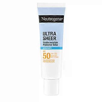 Neutrogena Ultra Sheer Invisible Fluid -aurinkovoide, kosteuttava SPF50, 50 ml