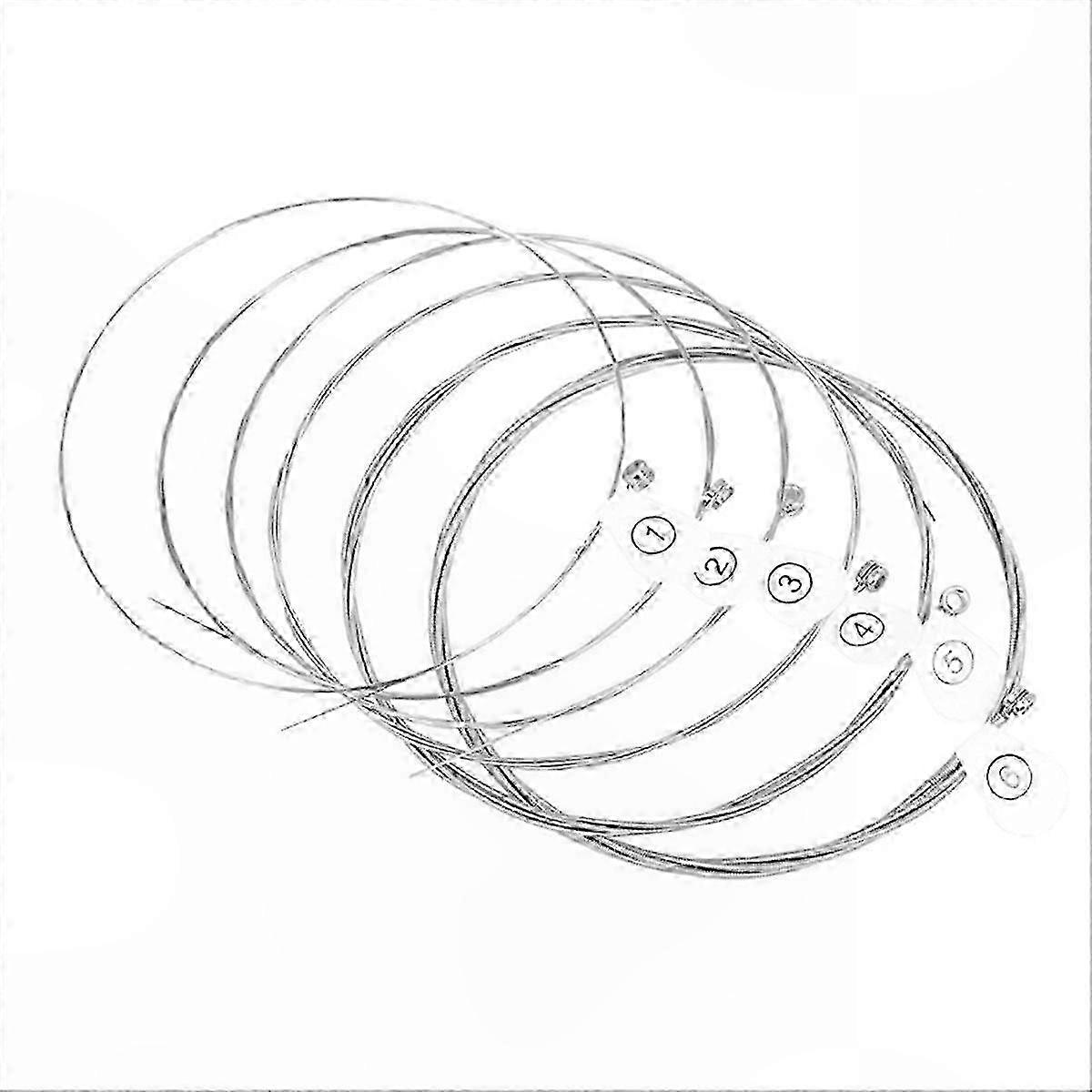 Electric Guitar String Set E139, 6Pcs Rustproof Strings for Electric Guitars