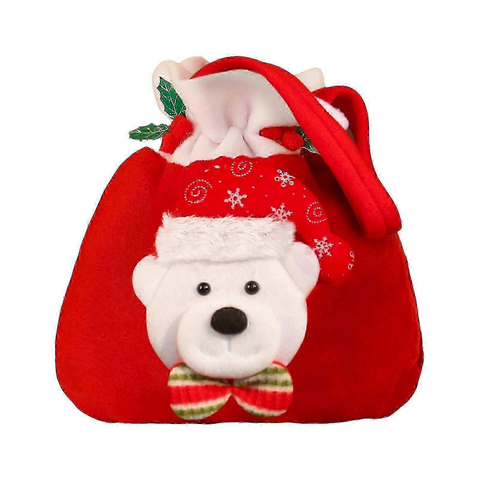 Festive Gnome Drawstring Goodie Pouch