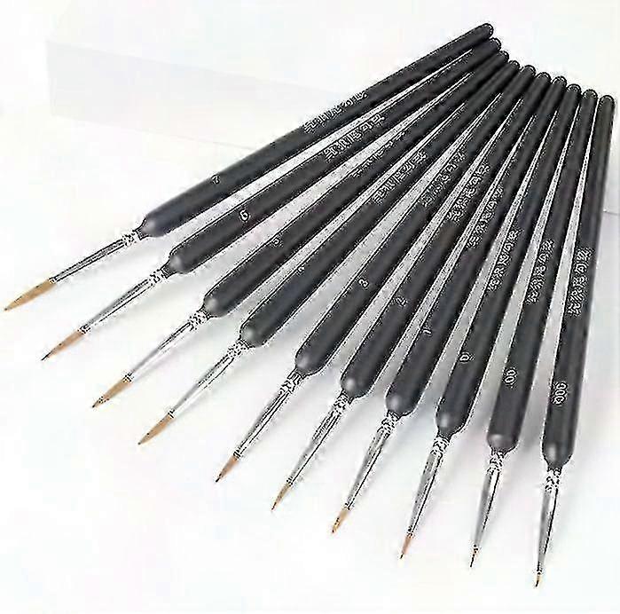 Beginner Acrylic Brush Set 10pc Soft Tip