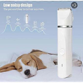 4-in-1 Professional Dog Clipper: Quiet Dog Clippers, IPX7 Waterproof, Cordless Pet Grooming Trimmer with USB Rechargeable Cable for Cats and Other Pet