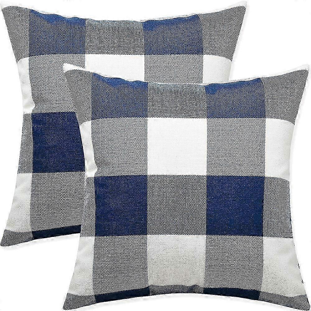 Easy-Care Rustic Buffalo Pillow Covers