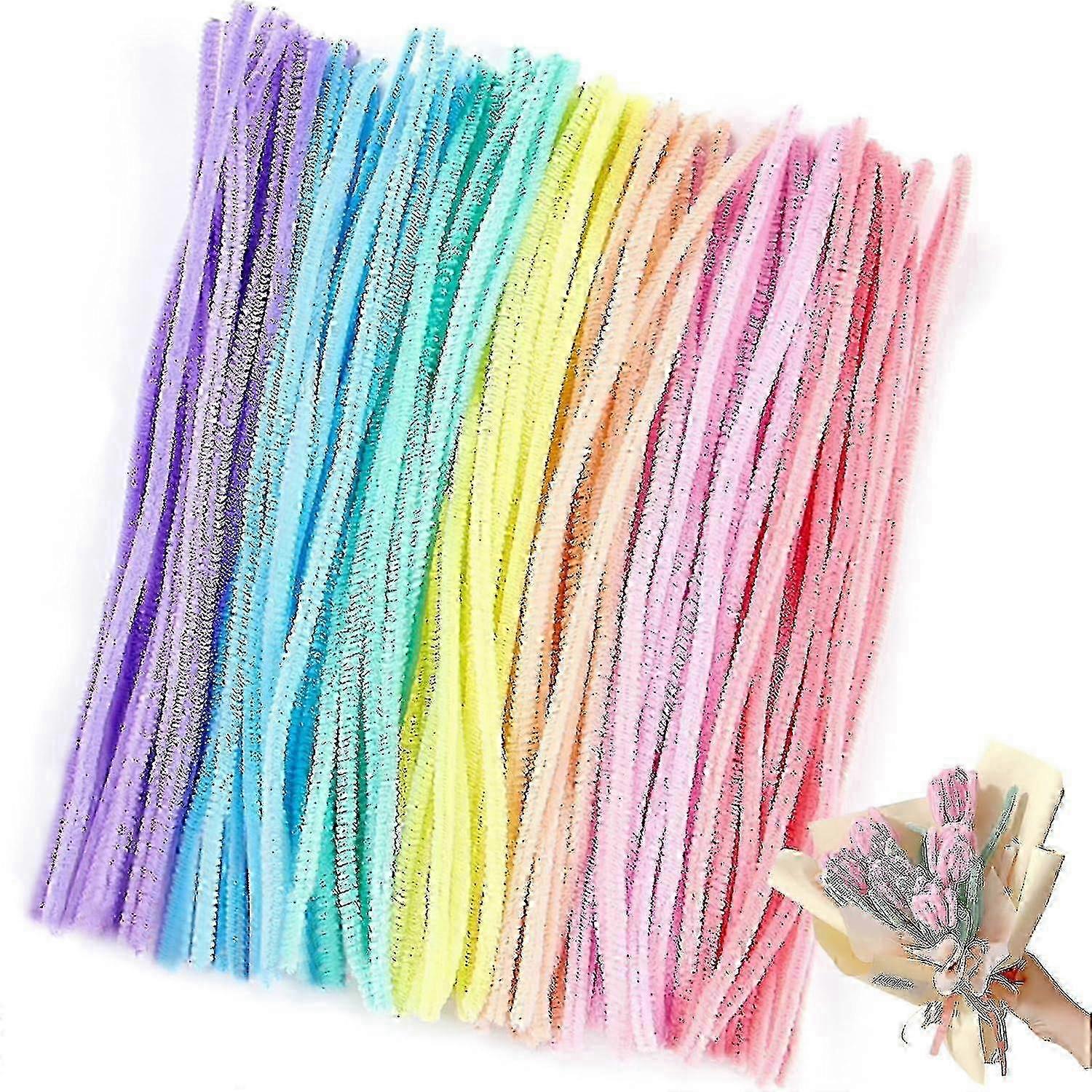 Colourful Chenille Stems 30cm