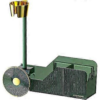 Hair Dryer Holder Hands-free Hair Dryer Storage Rack With Cord Storage Ring Fashionable Green