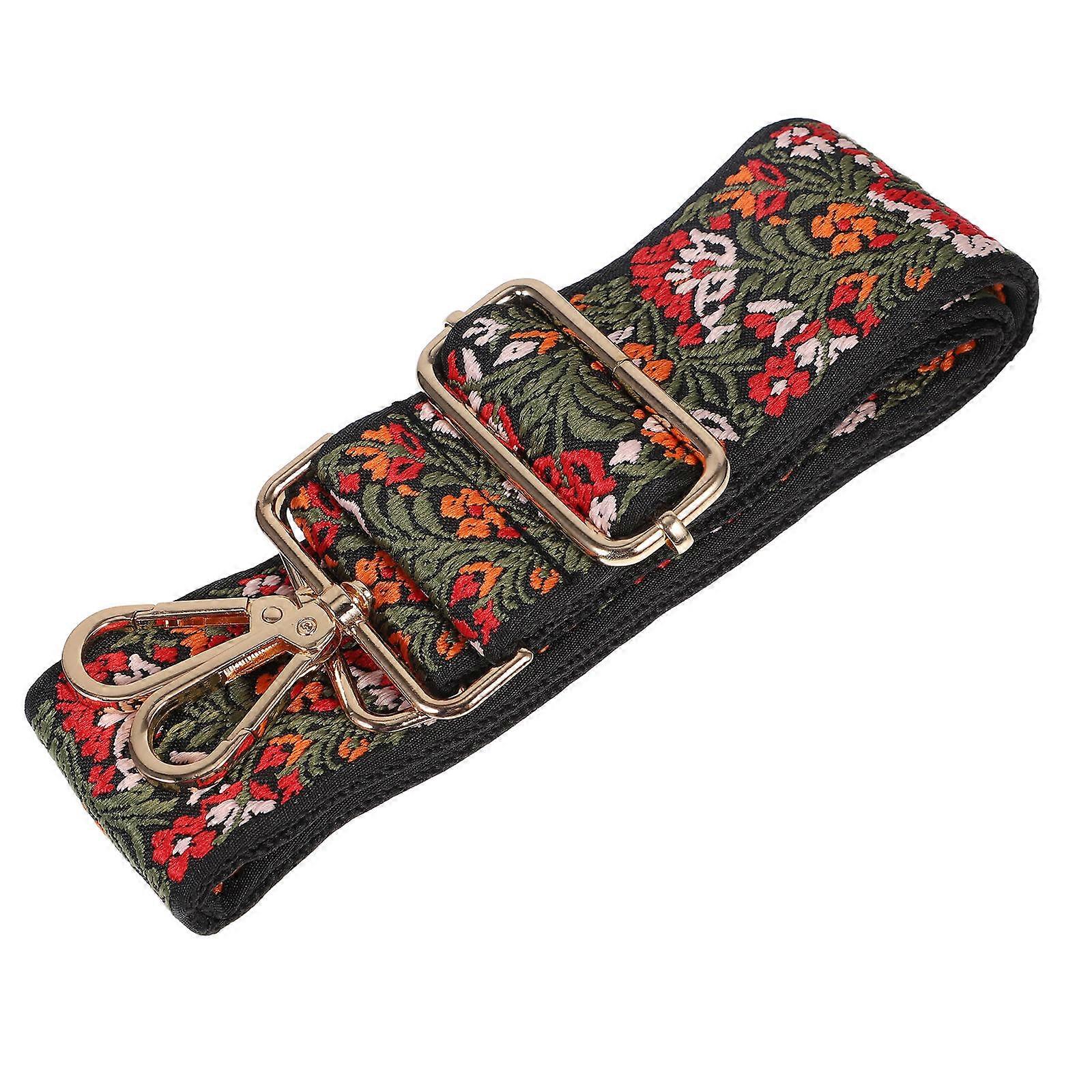 Adjustable Ethnic Bag Shoulder Strap for Decoration Orange