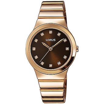 Lorus woman Quartz Analog Women's Watch with Stainless Steel Bracelet Gold Plated RG278KX9