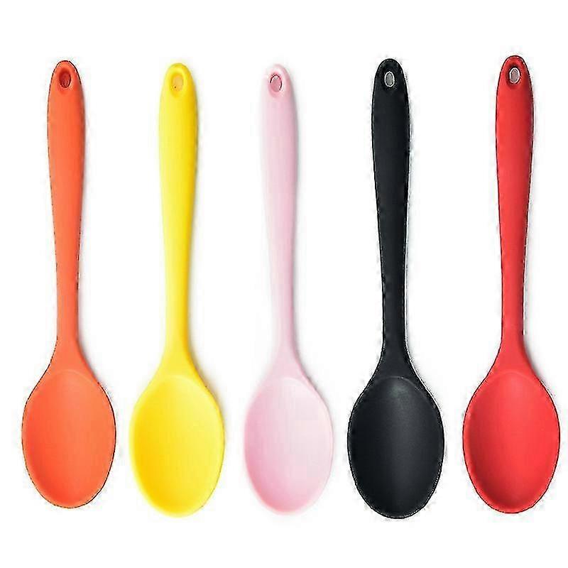 Multi-Colour Heat-Resistant Silicone Spoons