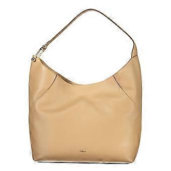 Furla Marrone Leather Women Handbag