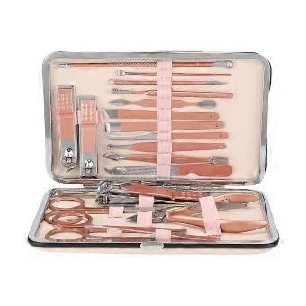 18Pcs Stainless Steel Nail Clipper Set Manicure Pedicure Nail Clipper Grooming Kit