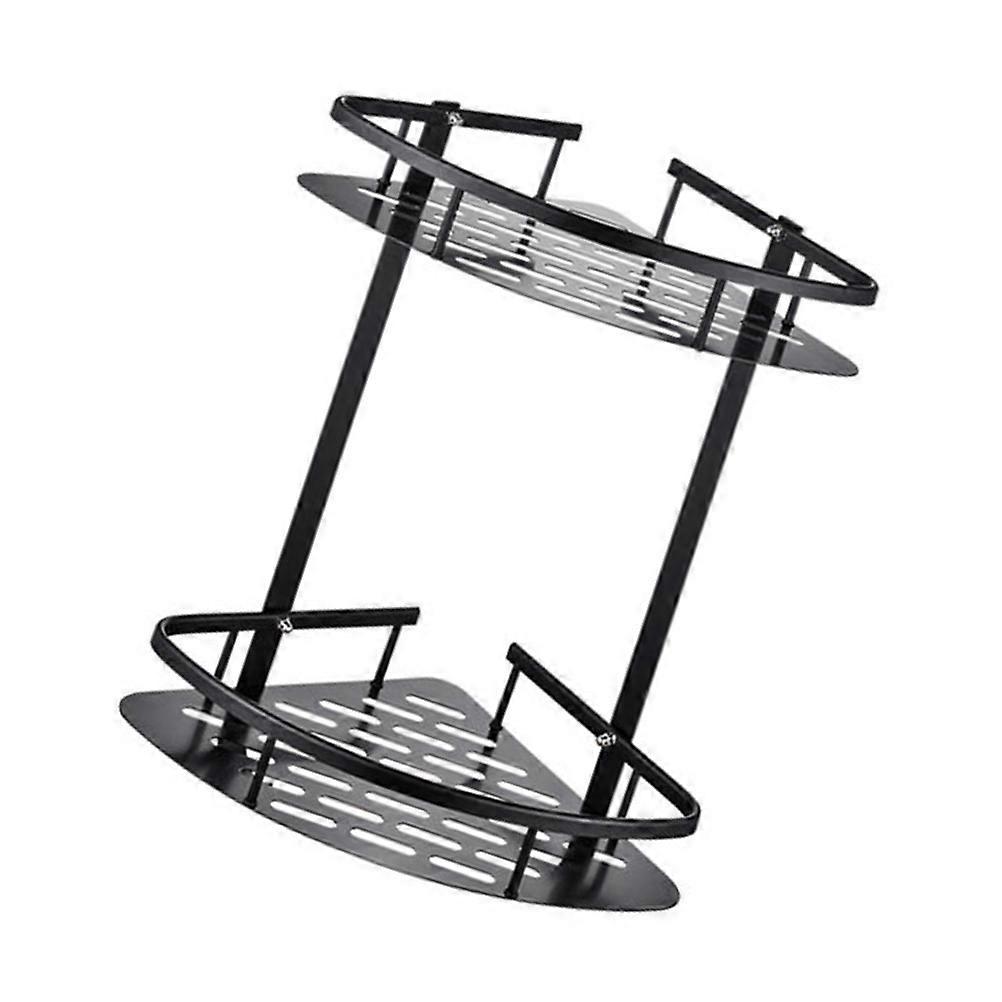 Bathroom Organizer Shelf Wall-Mounted Storage Rack compatible with Soap Shampoo