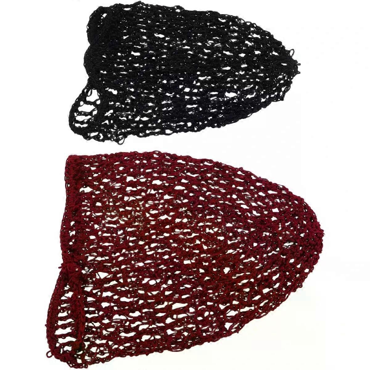 Hair Nets for Sleeping Polyester Elastic Fit 2 Pack