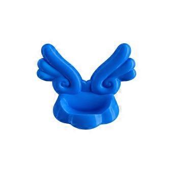 Cute AngelWing Shaped Display Stand, Resin Electronic Pet Holder, Decorative Desktop Storage Rack, Kawaii Ornament Shelf for Virtual Pet Machine & Sma