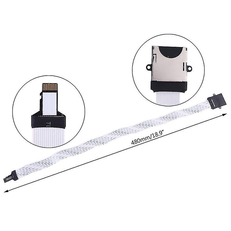 SDカードメスからTfマイクロSDオス(SDからSDへ、TfからTfへ)フレキシブルメモリカード延長ケーブルエクステンダーアダプターリーダー