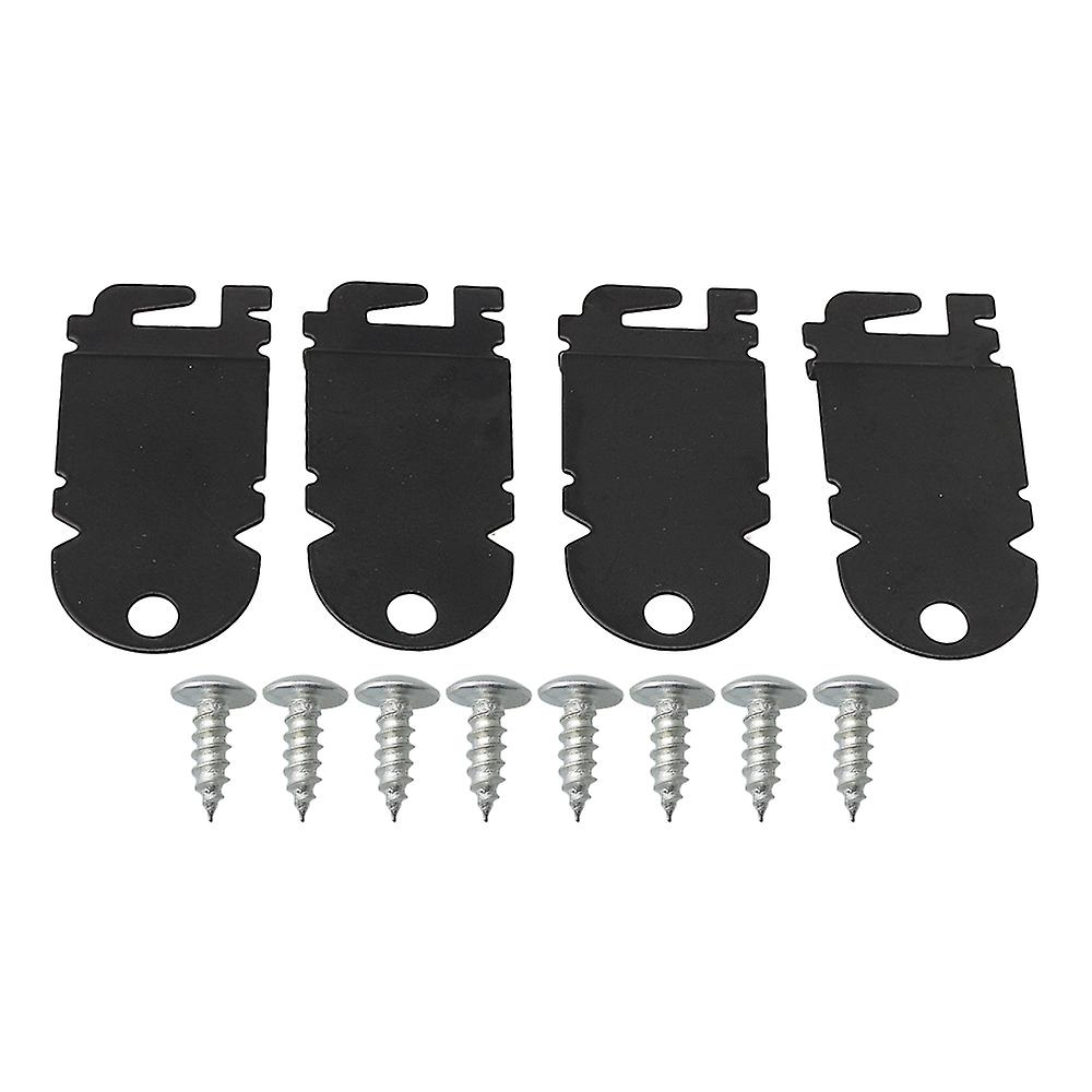 2 Pairs Black Dishwasher Mounting Bracket Kit Number 8212560