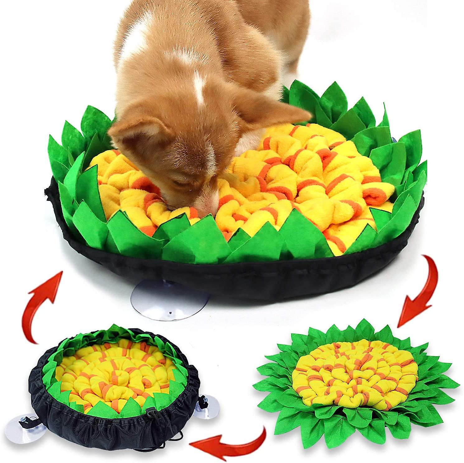 Foraging Mat For Dogs Durable Slow Feeding Puzzle Toys, Interactive Sniffing Mat Anti-slip Pet Feed Game For Encourages Natural Foraging Skills Of Cat