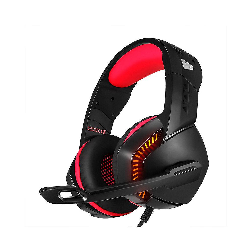 Built-in Sound Card Gaming Headset 50mm Drive Unit With Usb+3.5mm Audio Plug 120 Rotating Microphone 4d Bass