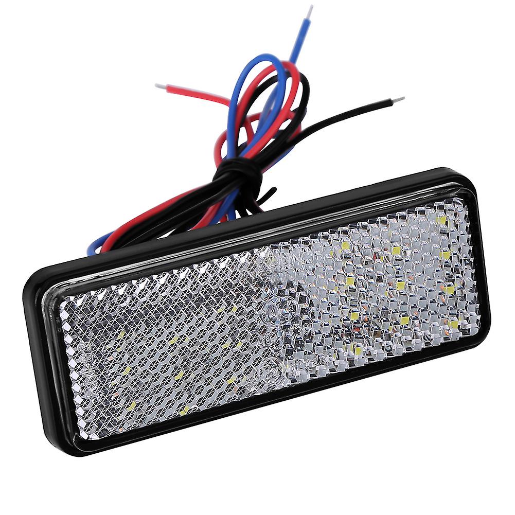 Universal motorcycle scooter rectangular 12V waterproof high-quality 24LED reflector tail light brake light