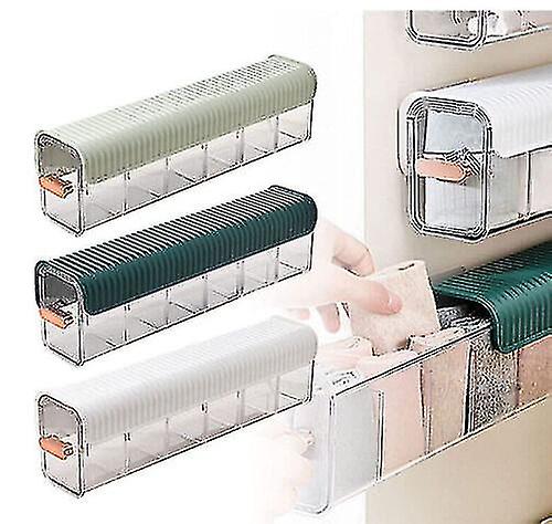 Punch-free Multi-functional Storage Box, Clear Wall Mounted Drawer Organizer