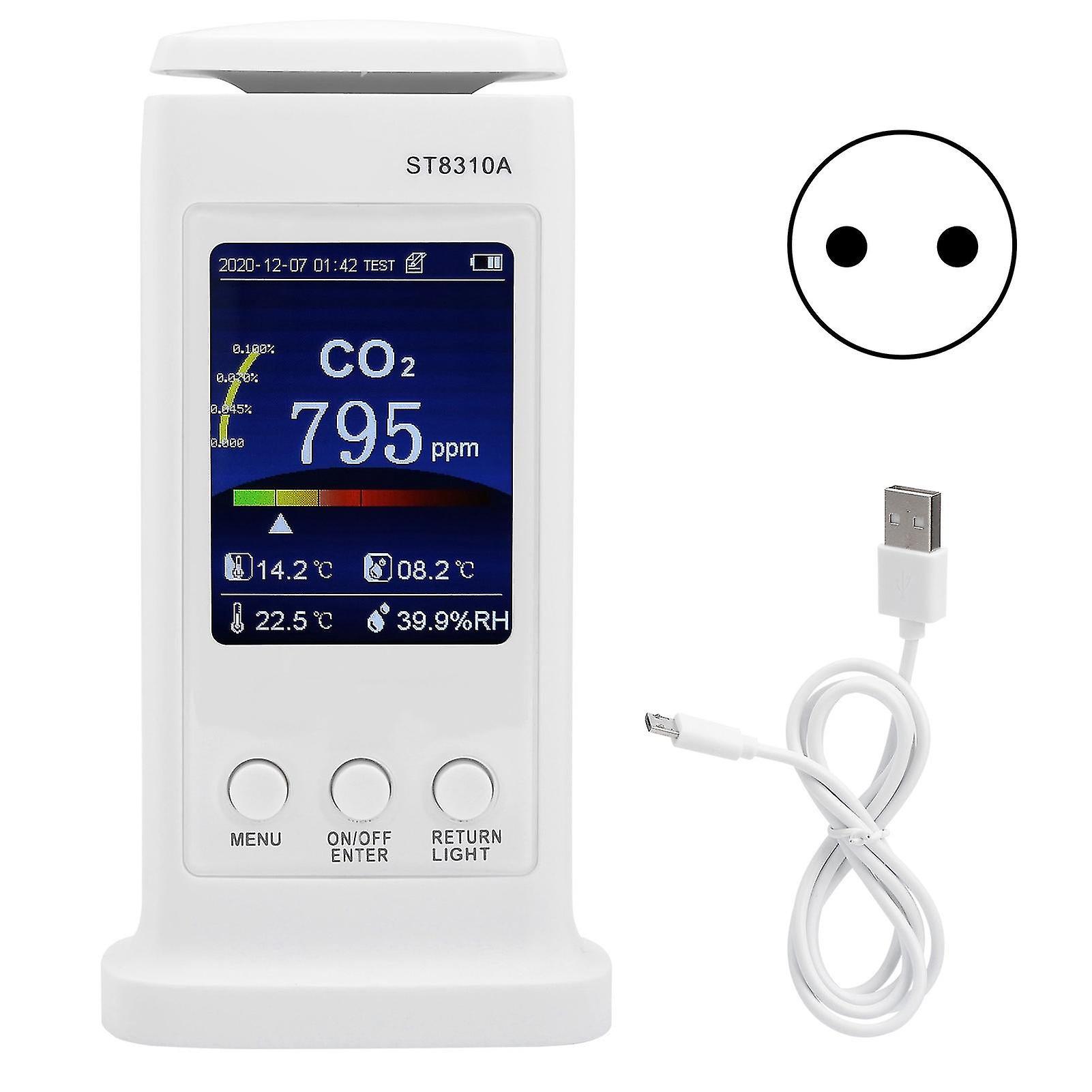 St8310a Carbon Dioxide Tester Recorder Air Quality Detector Temperature Humidity Monitoreu 100240v