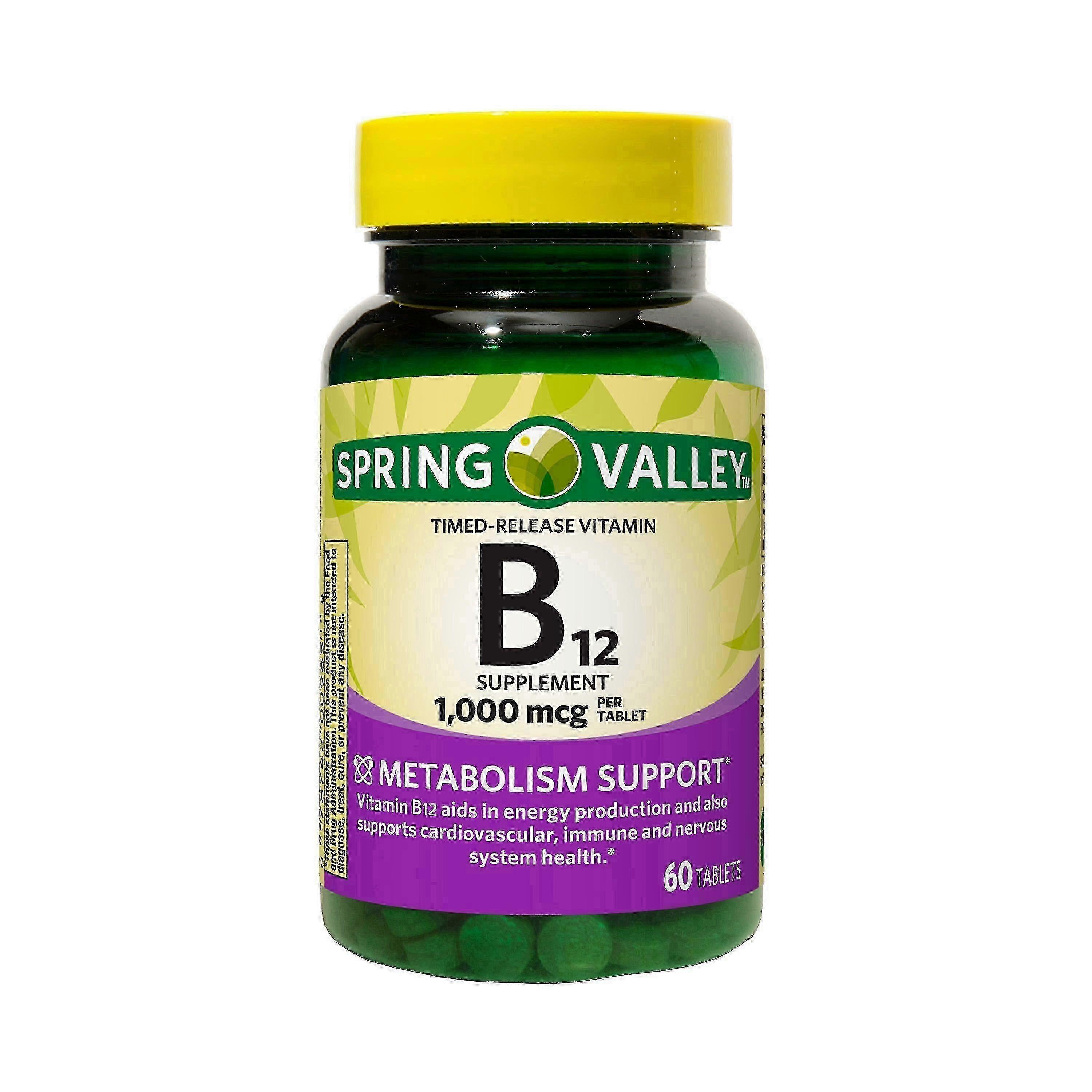Spring Valley 维生素 B12 缓释片，1000 微克，60 片