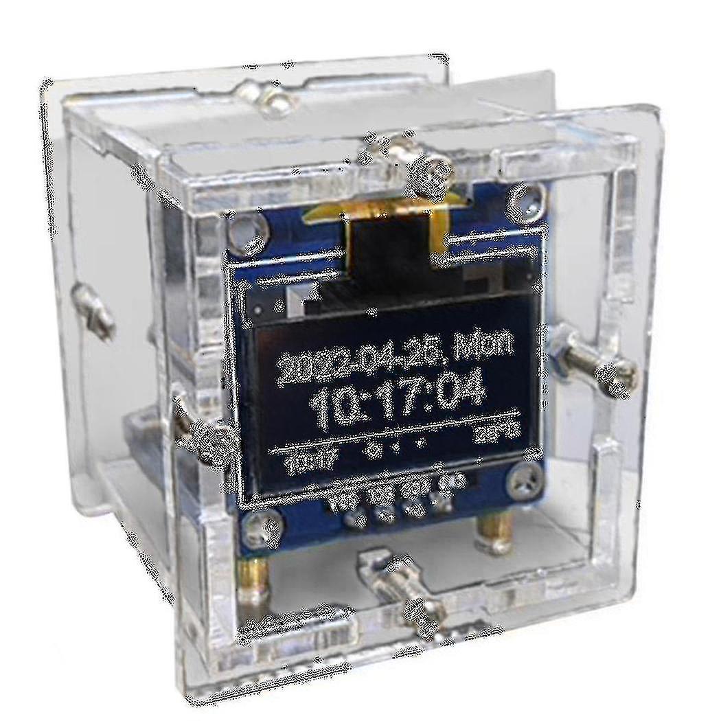 Esp8266 دي الإلكترونية كيت ميني على مدار الساعة عرض Oled الاتصال مع شل دي لحام المشروع