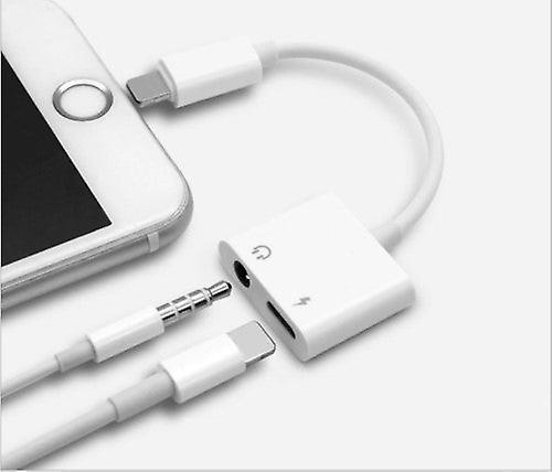 Iphone To 3.5mm Splitter 2in1 Adapter To Aux Headphone And Charger