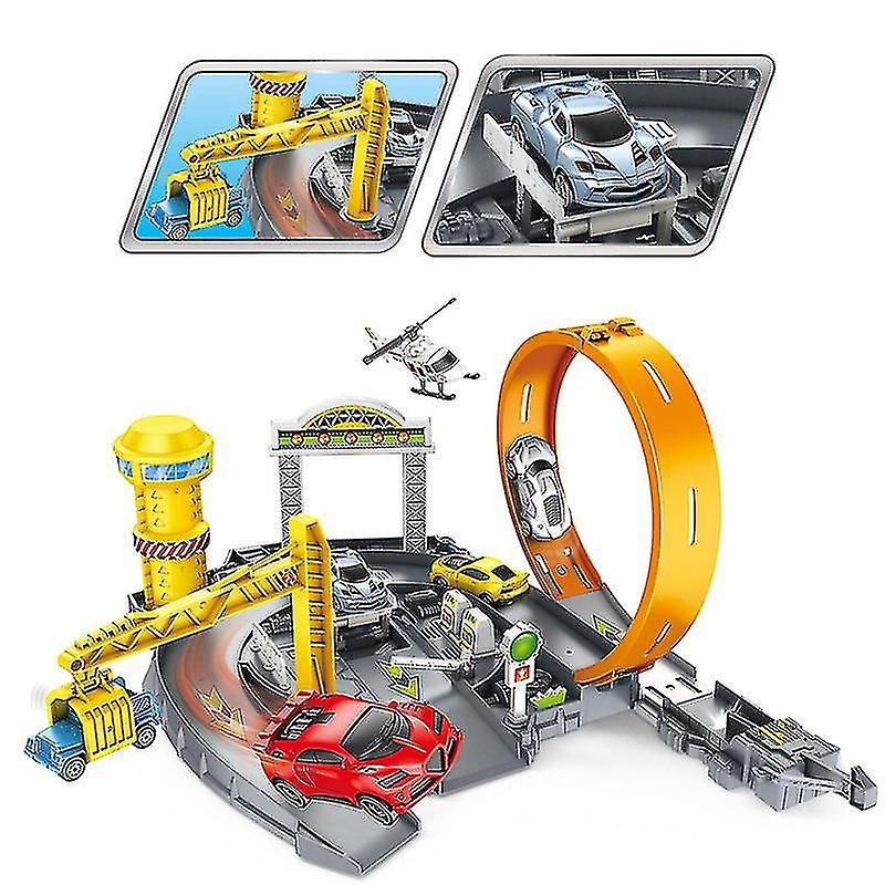 Children's Toy Railcar Assembly Ejector Car Park