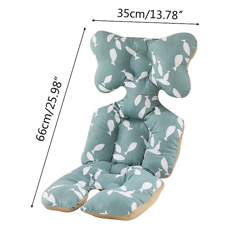 Mi Bollito - Colchoneta Silla De Paseo Universal - Estilo Vichy Acolchada Y Transpirable - 100% Algodón - Compatible Con Todos Los Carros De Bebé - Fabricado En España. (Azul