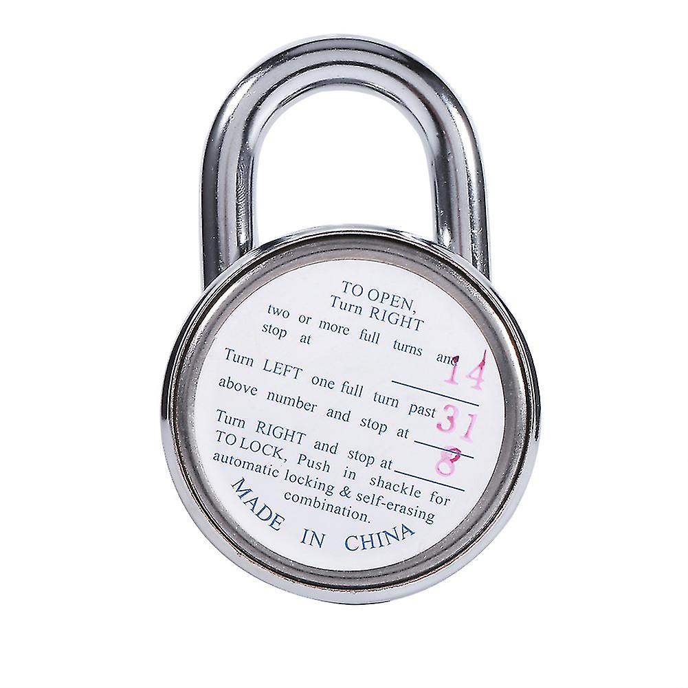 Turntable Combination Lock Rotary Padlock Digit Combination Code Lock Safe Round Dial Number Luggage Suitcase Security