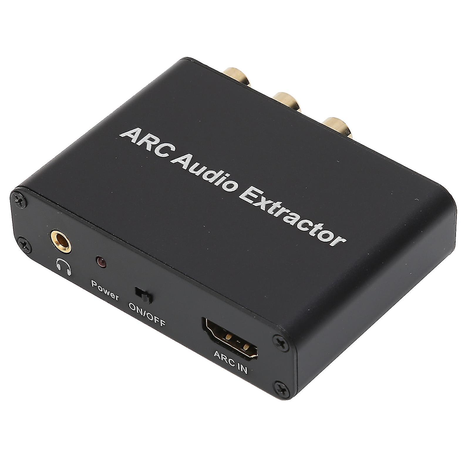 ARC to Audio Adapter with 3.5mm Jack Iron Shell, Micro USB Powered