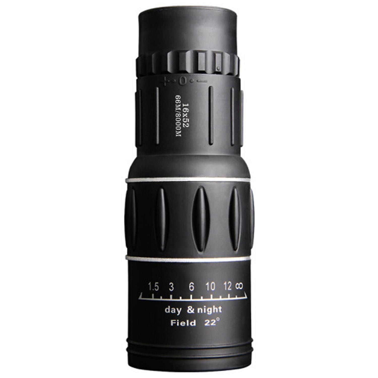 1 Set Telescope with Lanyard HD-compatible Large Eyepiece 16 Times High Light Transmission Bird Watc