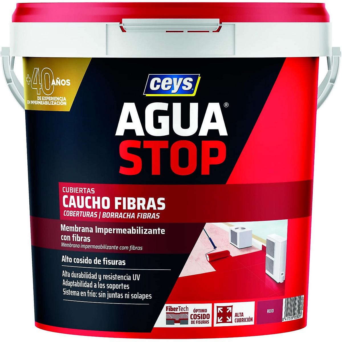 防水 Ceys Aguastop 红色天然橡胶 5 公斤
