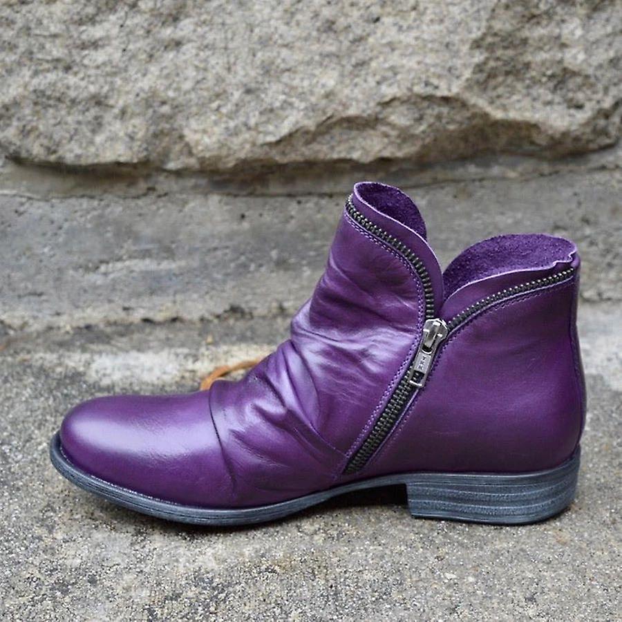 Women Pu Leather Ankle Boots, Women Winter Boots