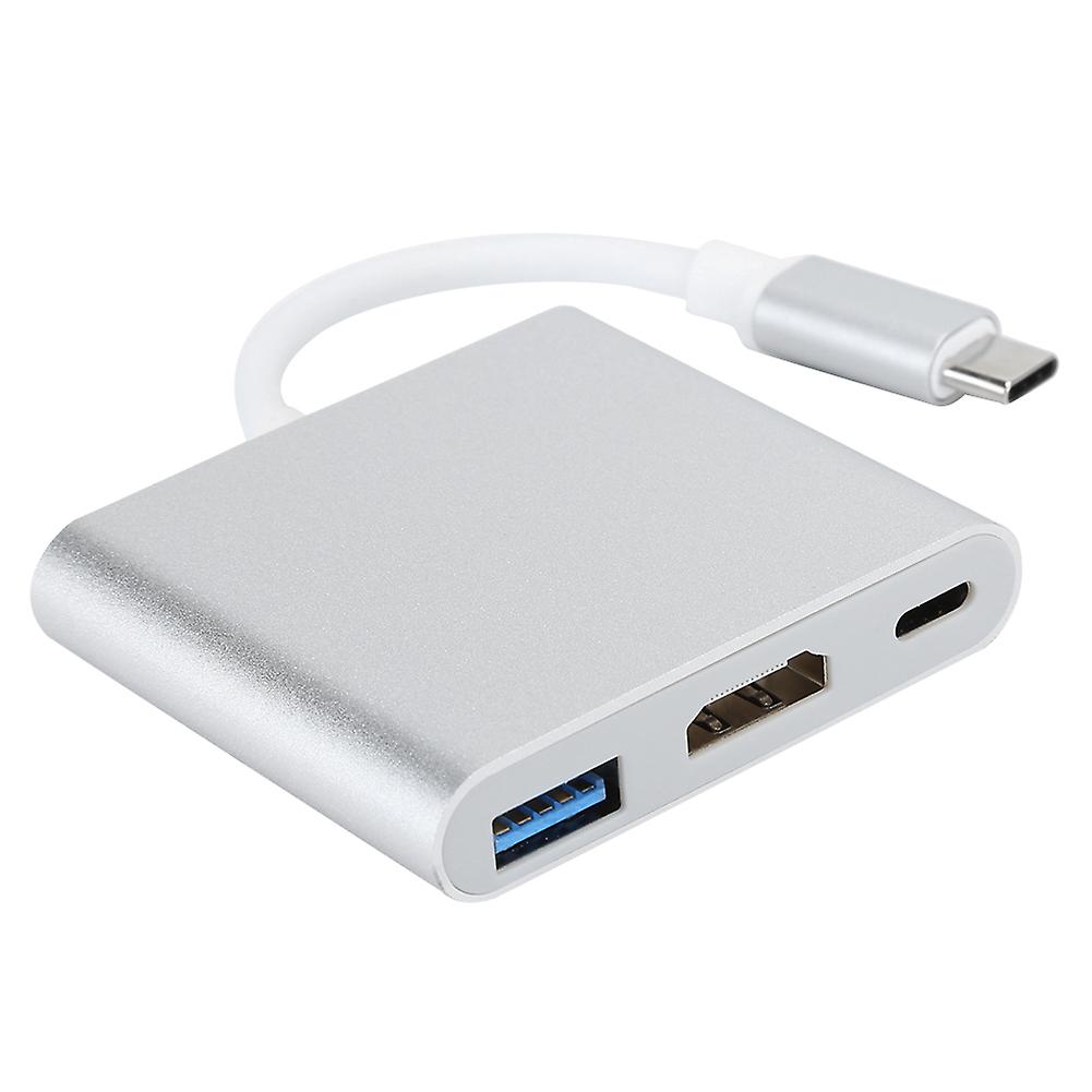 3-in-1 Multi-Function USB 3.1 Hub to 4K USB 3.0 Adapter HDMI Cable for OS X