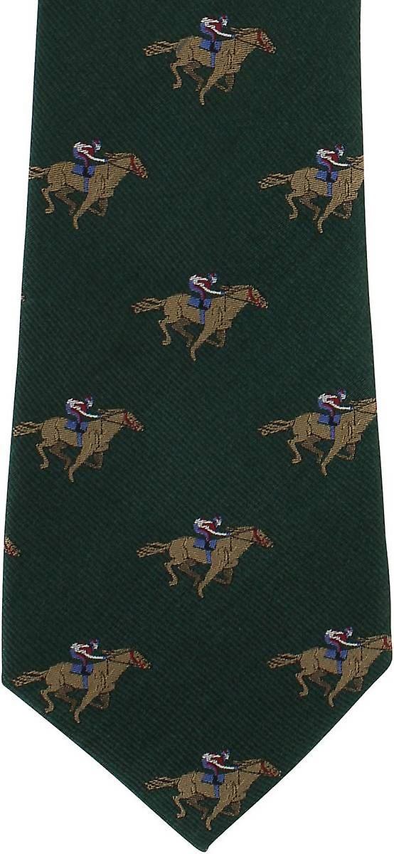 Michelsons de Londres caballo compite con corbata de seda - verde