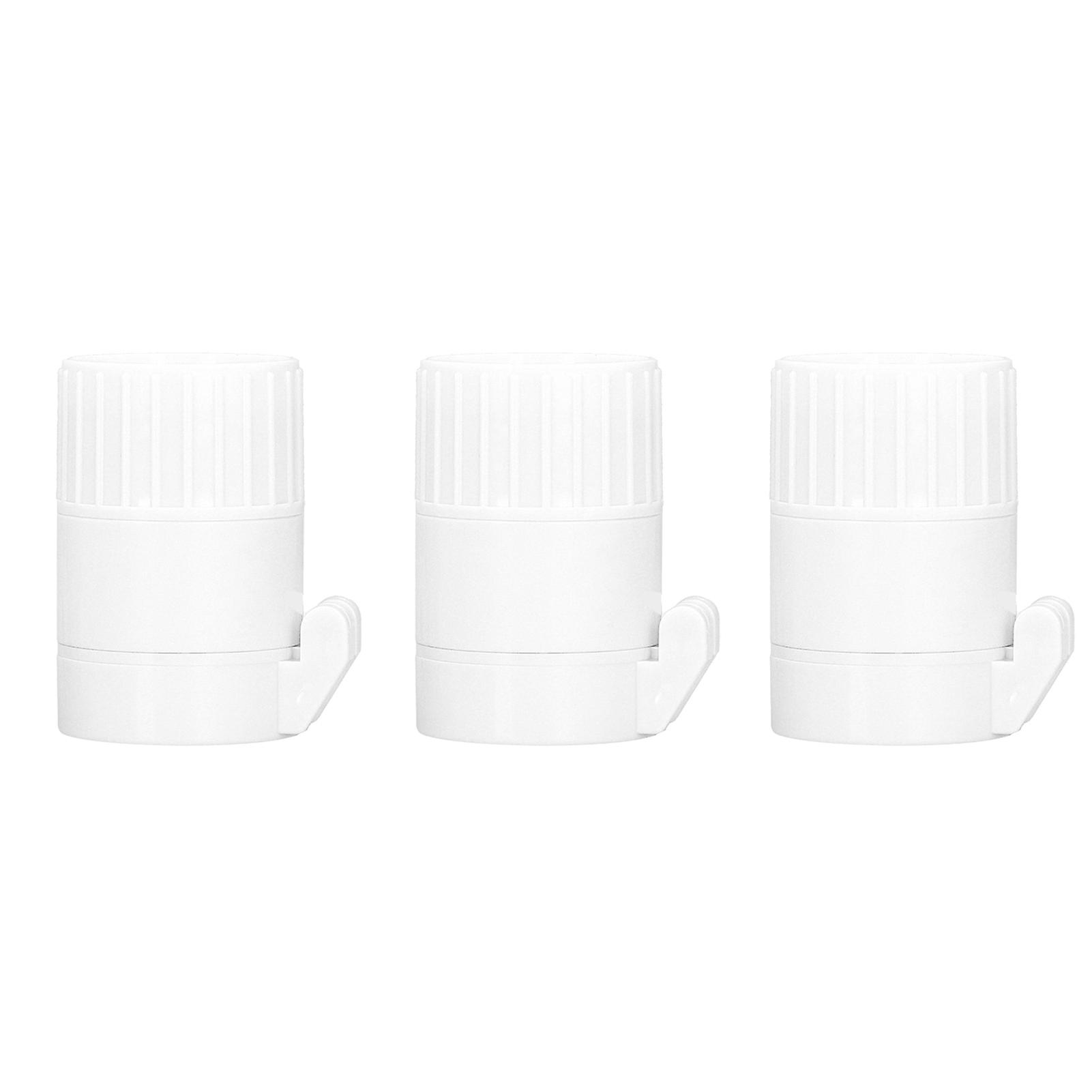 3pcs MultiFunctional Pills Crusher Cutter Tablet Splitter Grinder Storage Box Accessory(White )