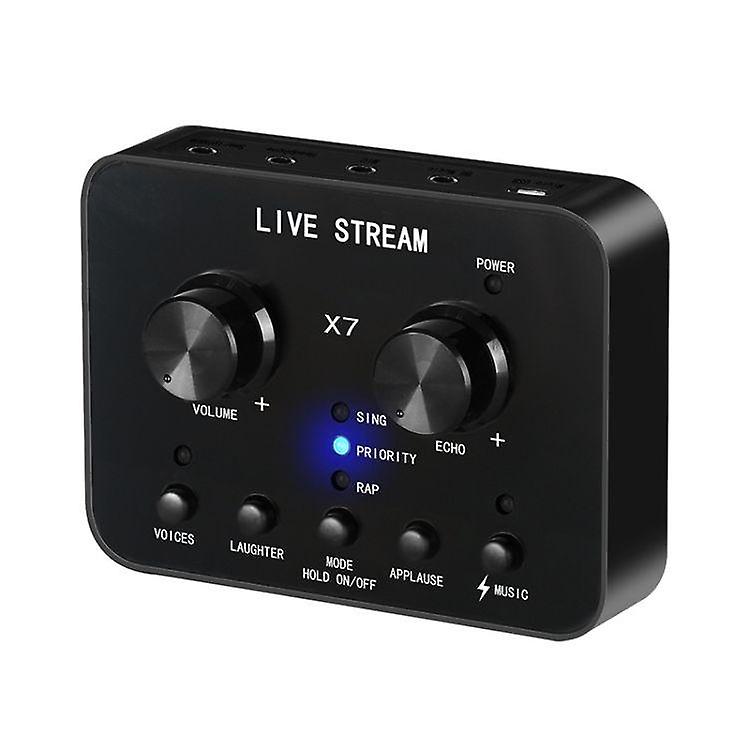 Electronic voice call microphone real-time sound card