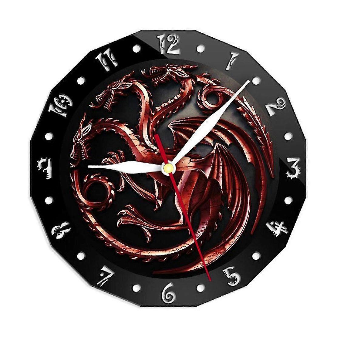 Game Of Thrones Wall Clock Silent Non Ticking Clock Decorative Clock For Home