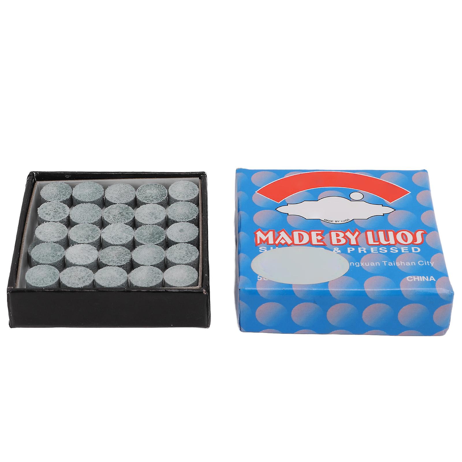 50Pcs Pool Cue Tips Leather Billiard Cue Stick Tip Grade B Replacement Tool for Daily Use Training