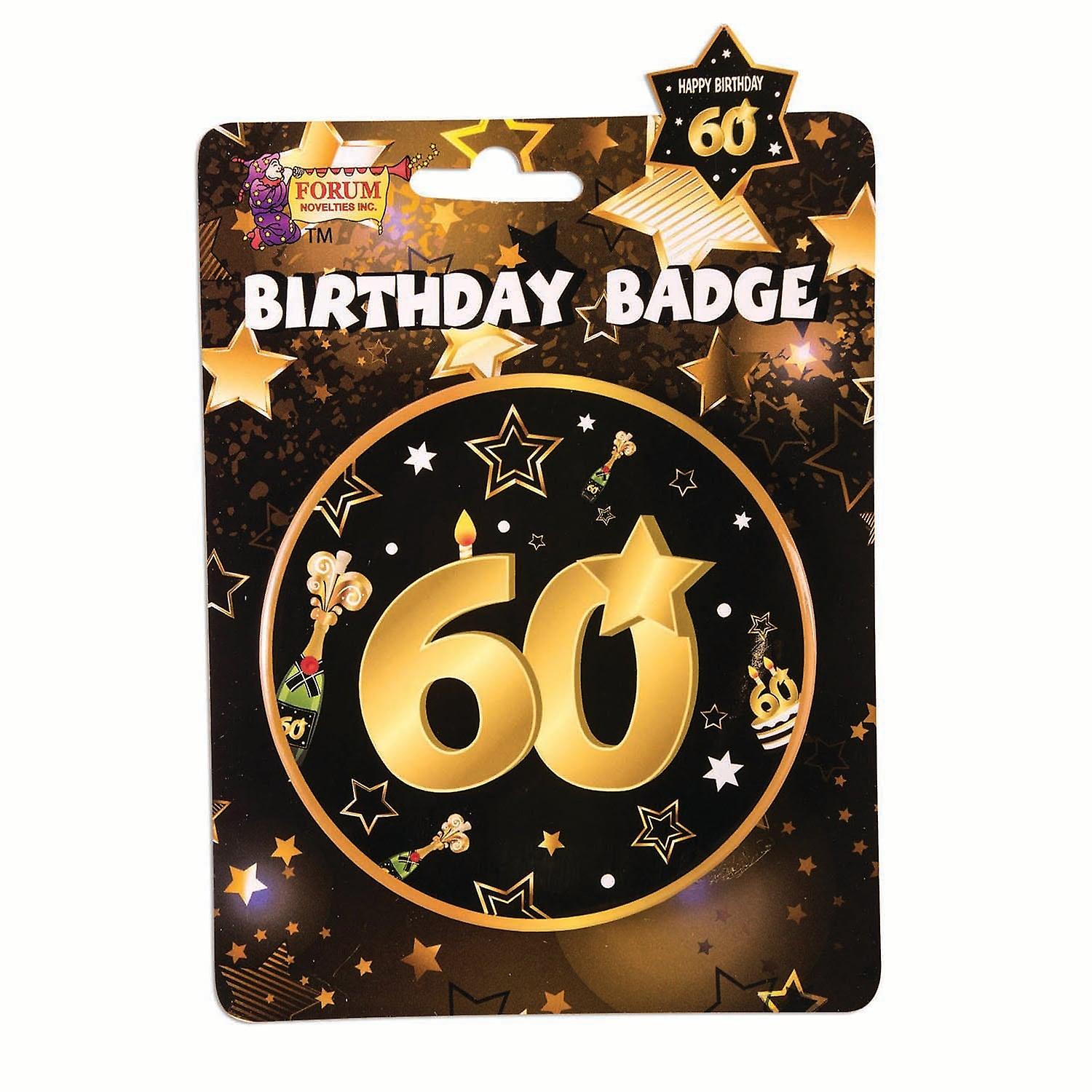 60Th Birthday Badge X81652
