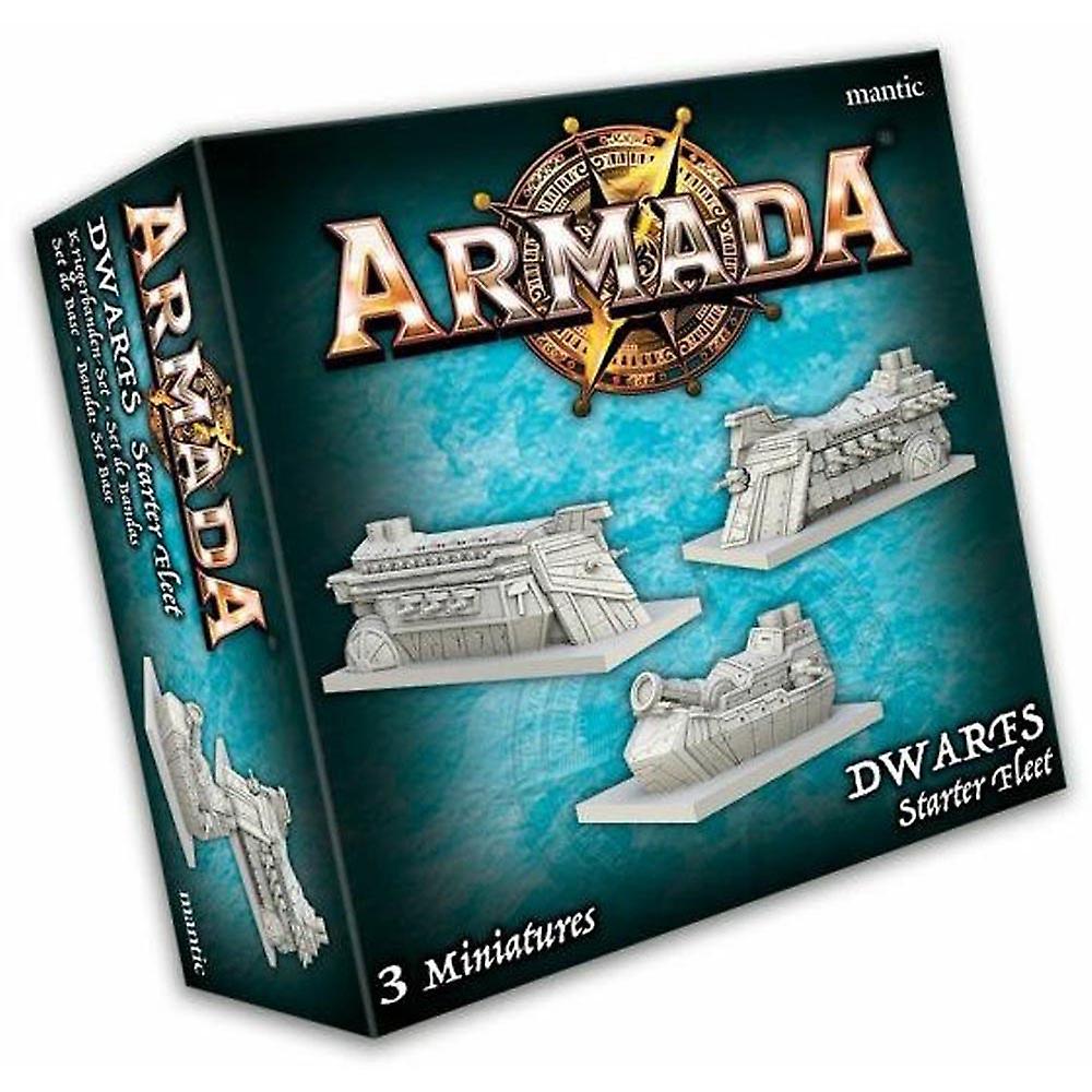 Mantic Games Armada Dwarf Starter Fleet Miniatures for Ages 14 Years and Up