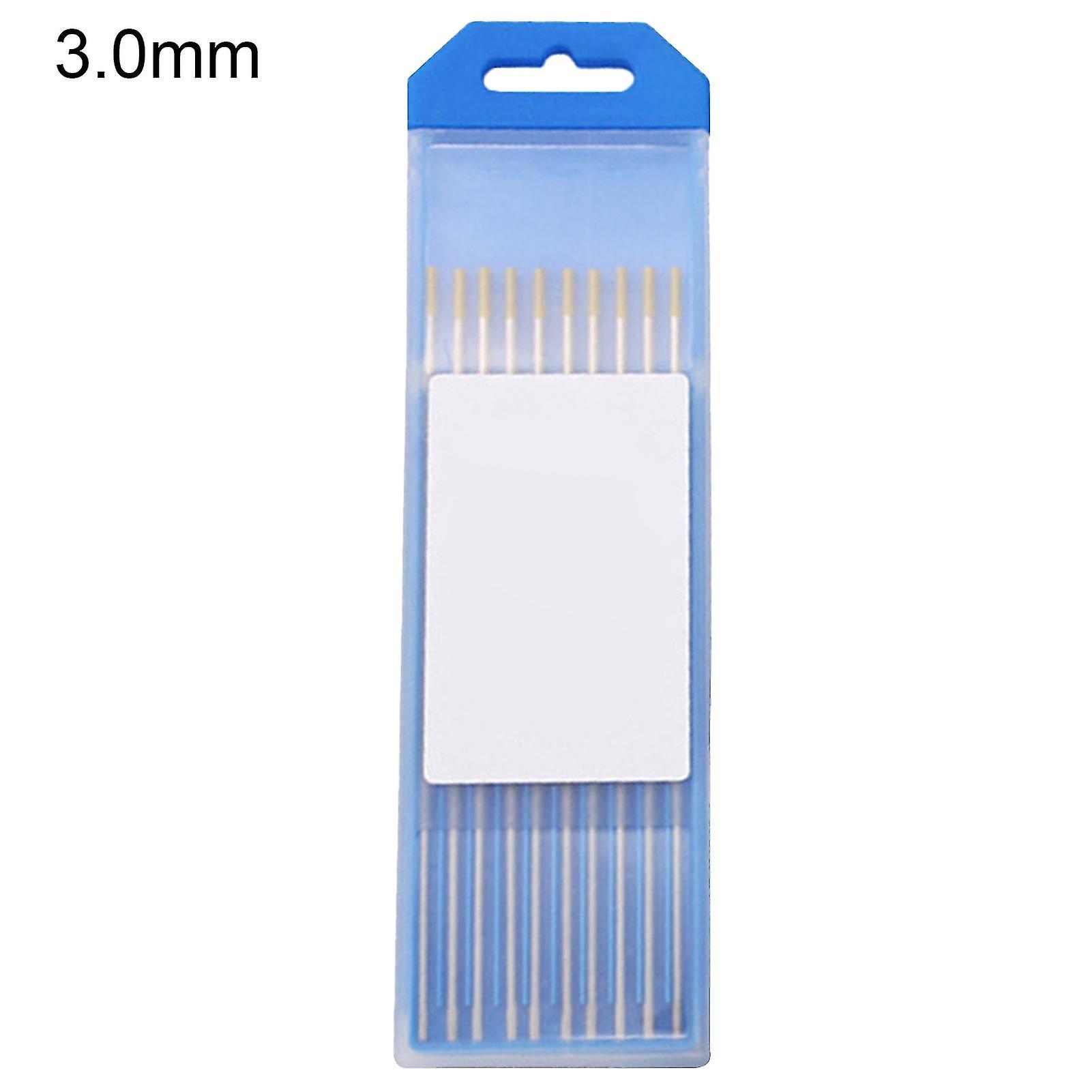 10pcs 1.6-3.2mm Tungsten Electrodes Abrasion-resistant Non-radiative Smooth Tig Welding Lanthanated Tungsten Electrodes For Carbon Steel Mengxi