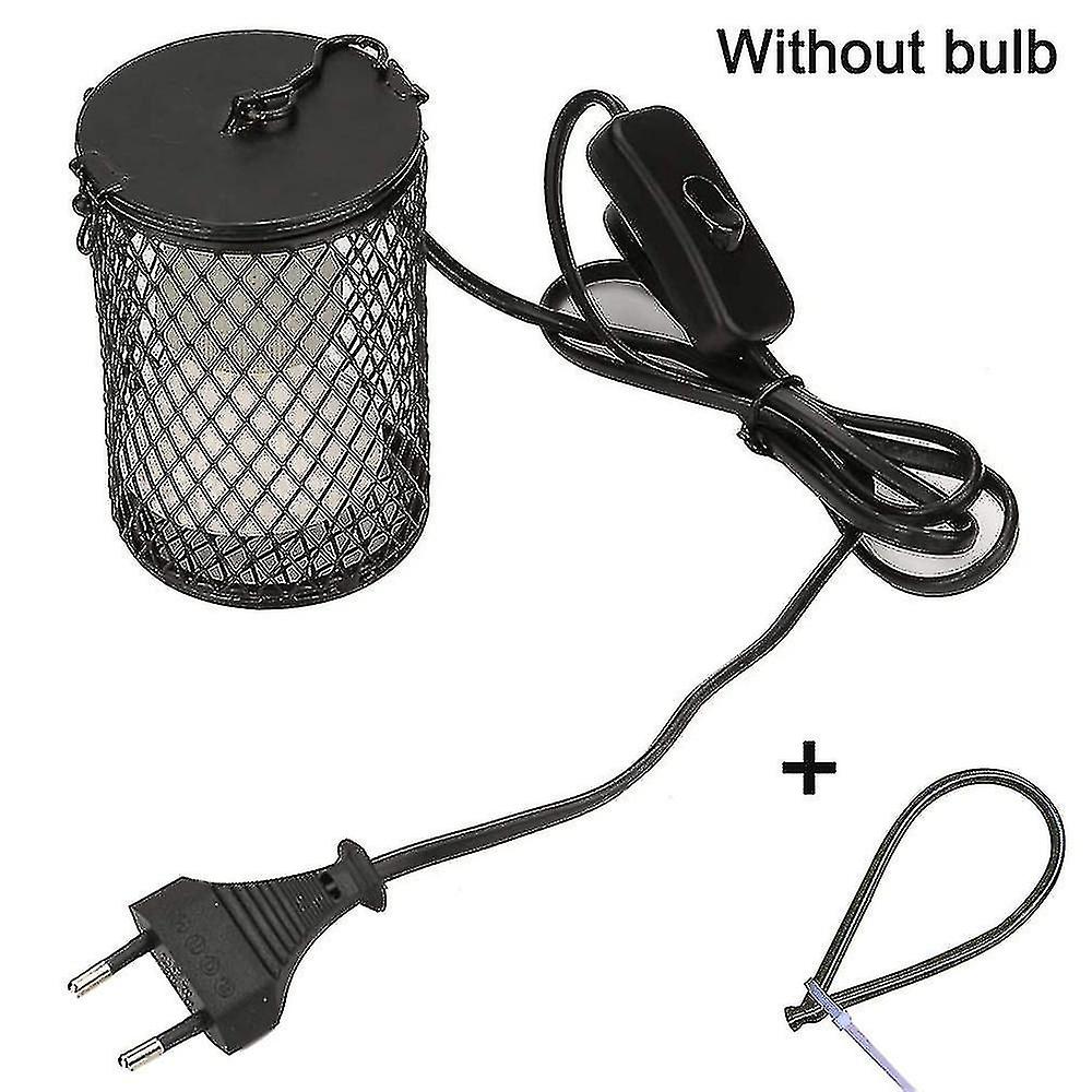 Guarded Reptile Heat Lamp With Power Switch