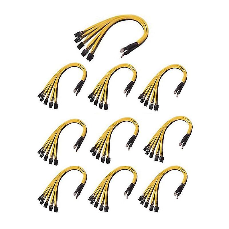 10stk S7 S9 Til 5x PCI-E PCIE 6pin GPU grafikkort splitter strømkabel btc minearbejder bitcoin s11 t9 + x10 l3 + a3 a841 m3 p3